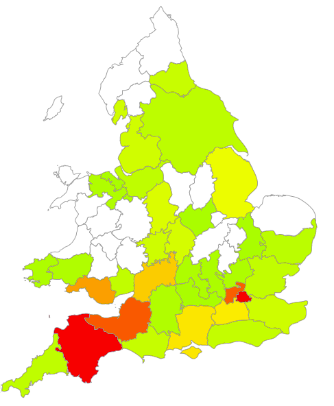 Melhuish in England and Wales 1911